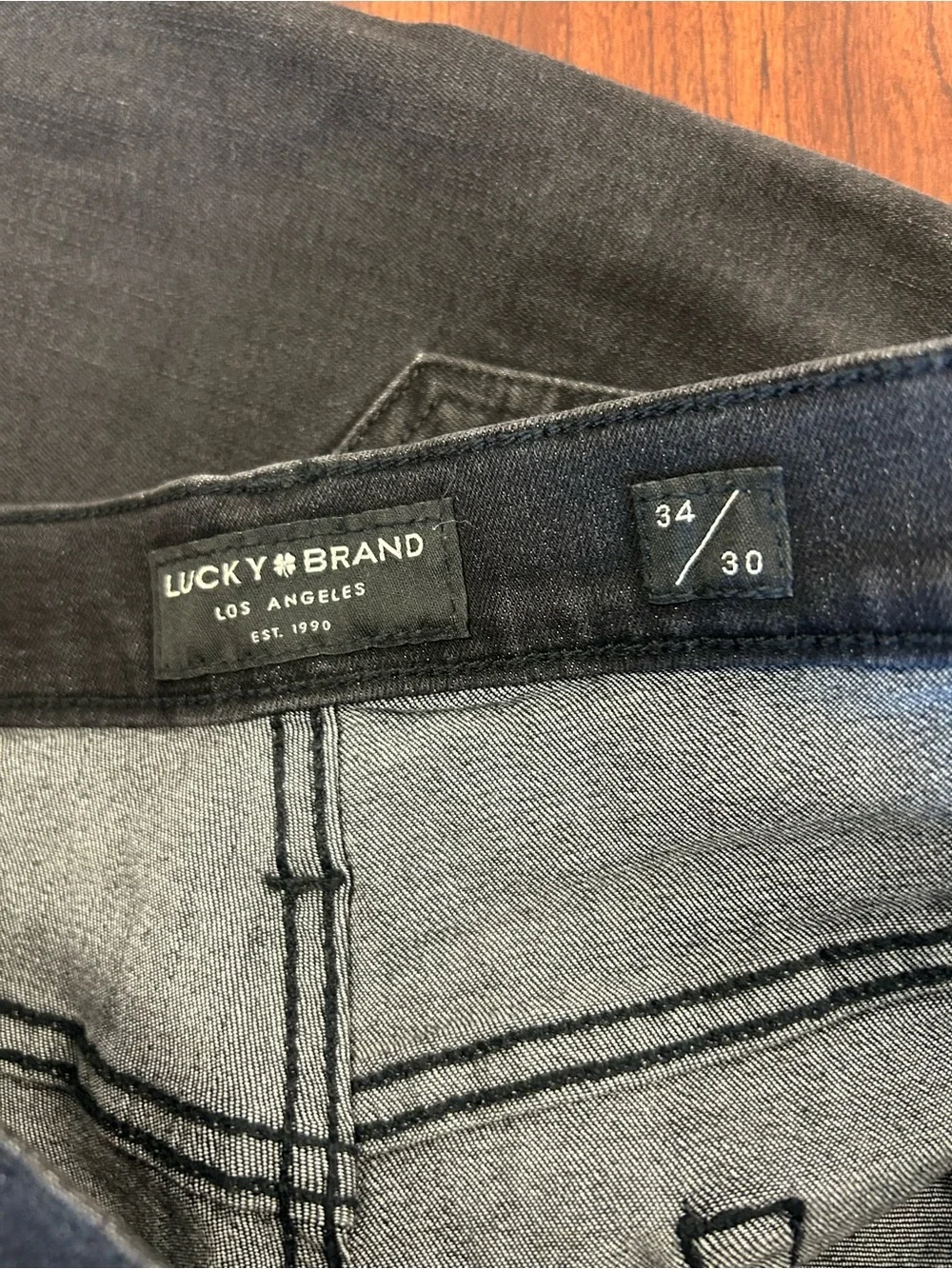 Lucky Brand Men's Slim Straight Black Jeans